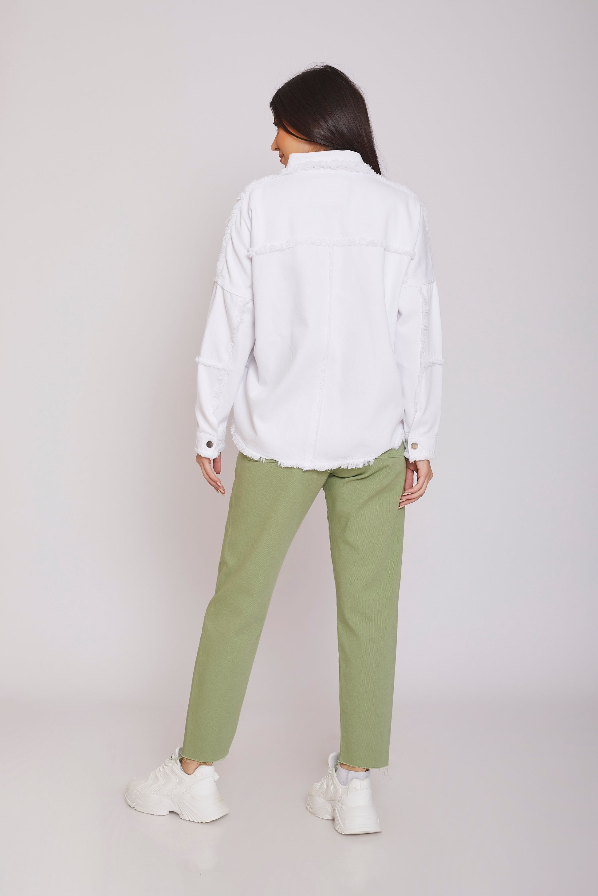 dj jacket gabardine oversize - white