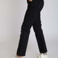 FLARED GABARDINE TROUSERS - KIDS