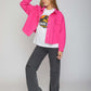 JACKET GABARDINE OVERSIZED - WITH 2 POCKETS