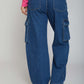 Wide-Leg Cargo Trousers - For Women