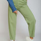 slouchy gabardine - mint green