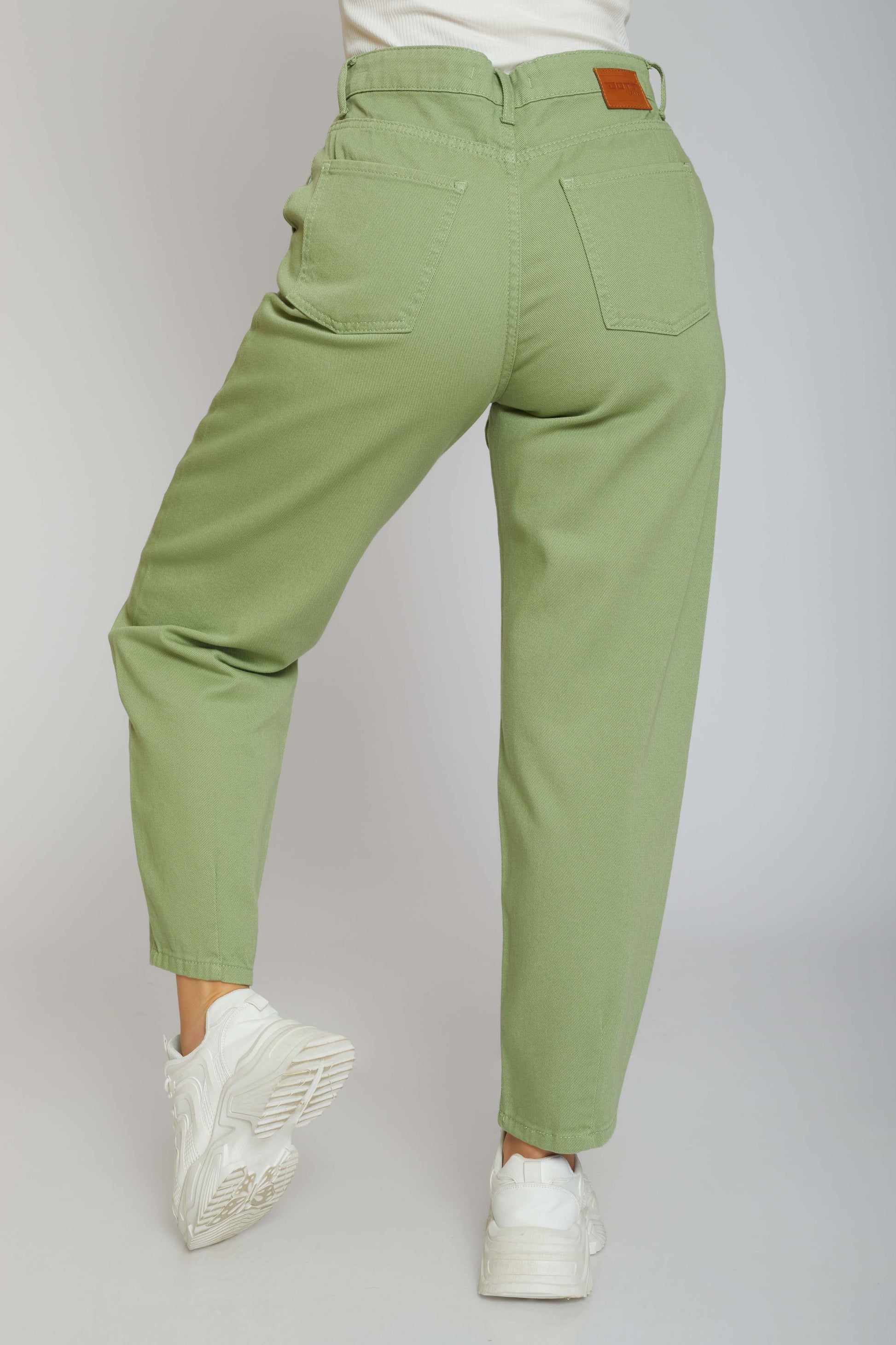 slouchy gabardine - mint green