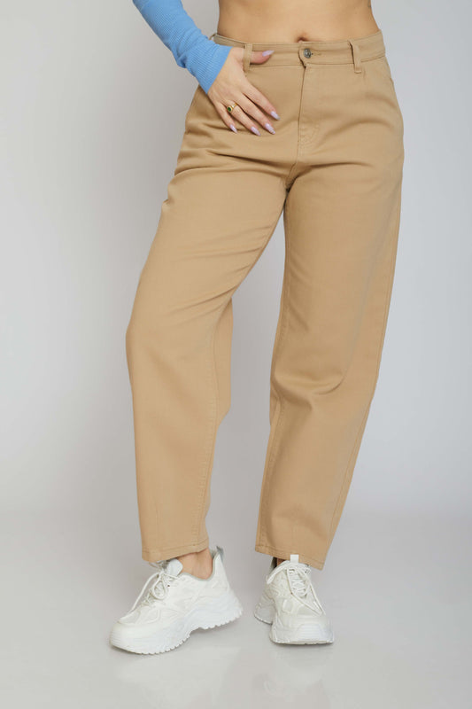 slouchy gabardine - beige