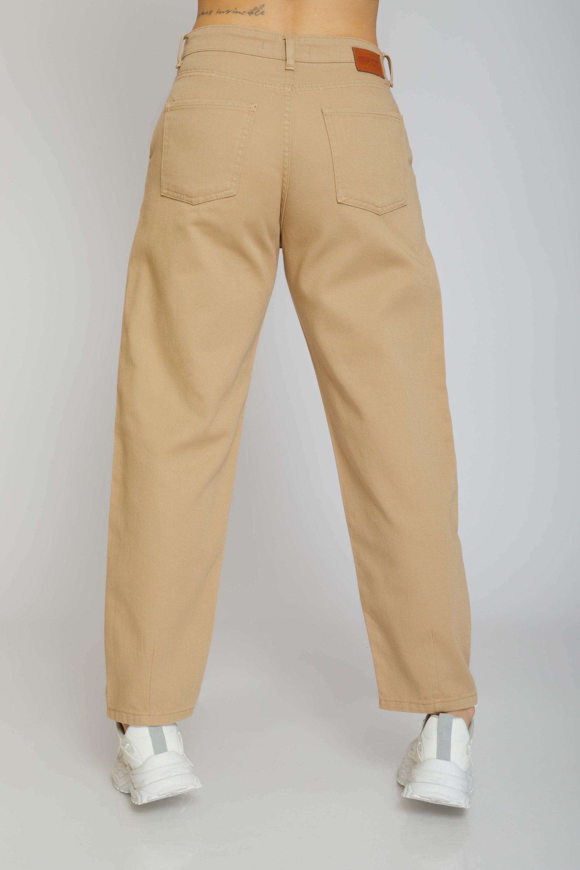 slouchy gabardine - beige