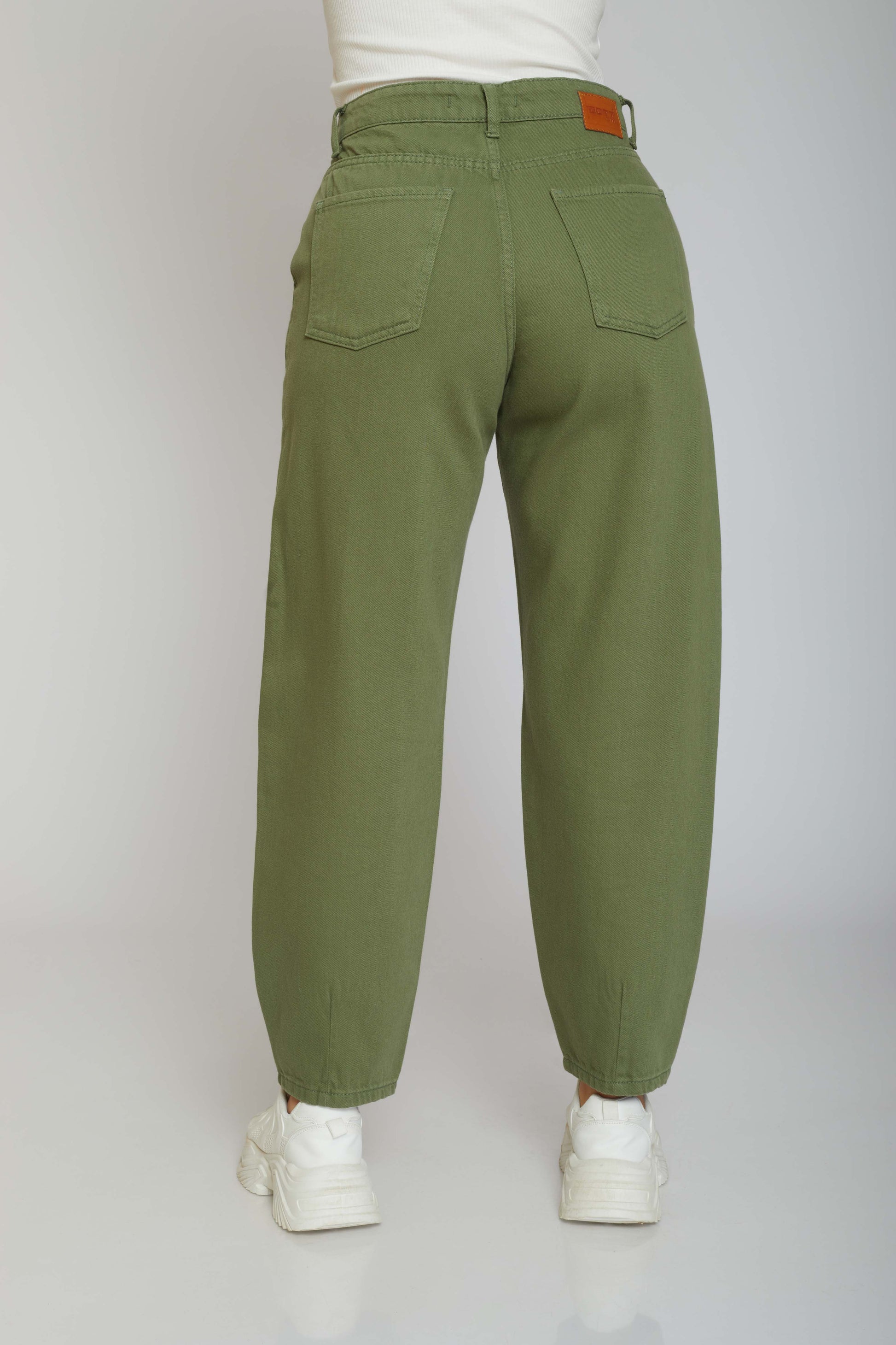 slouchy gabardine - khaki