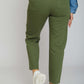dj mom-fit gabardine elastic waistband
