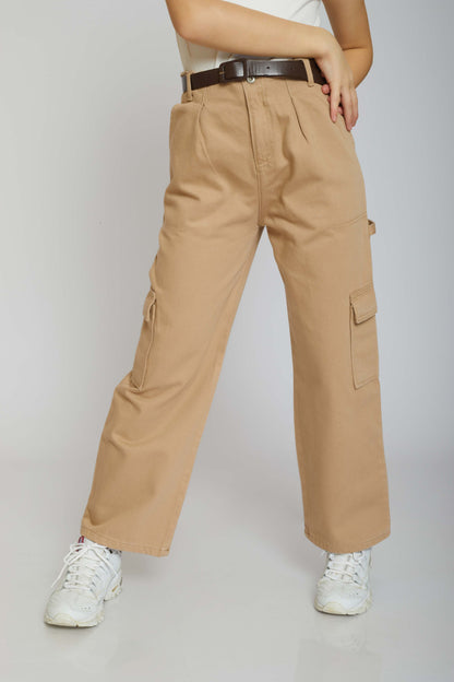 STRAIGHT CARGO TROUSERS - KIDS