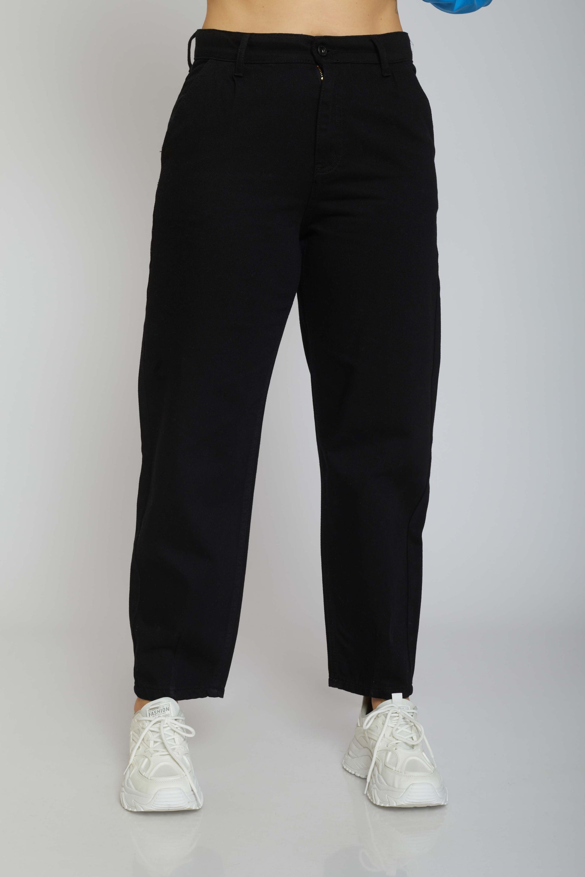 slouchy gabardine - black