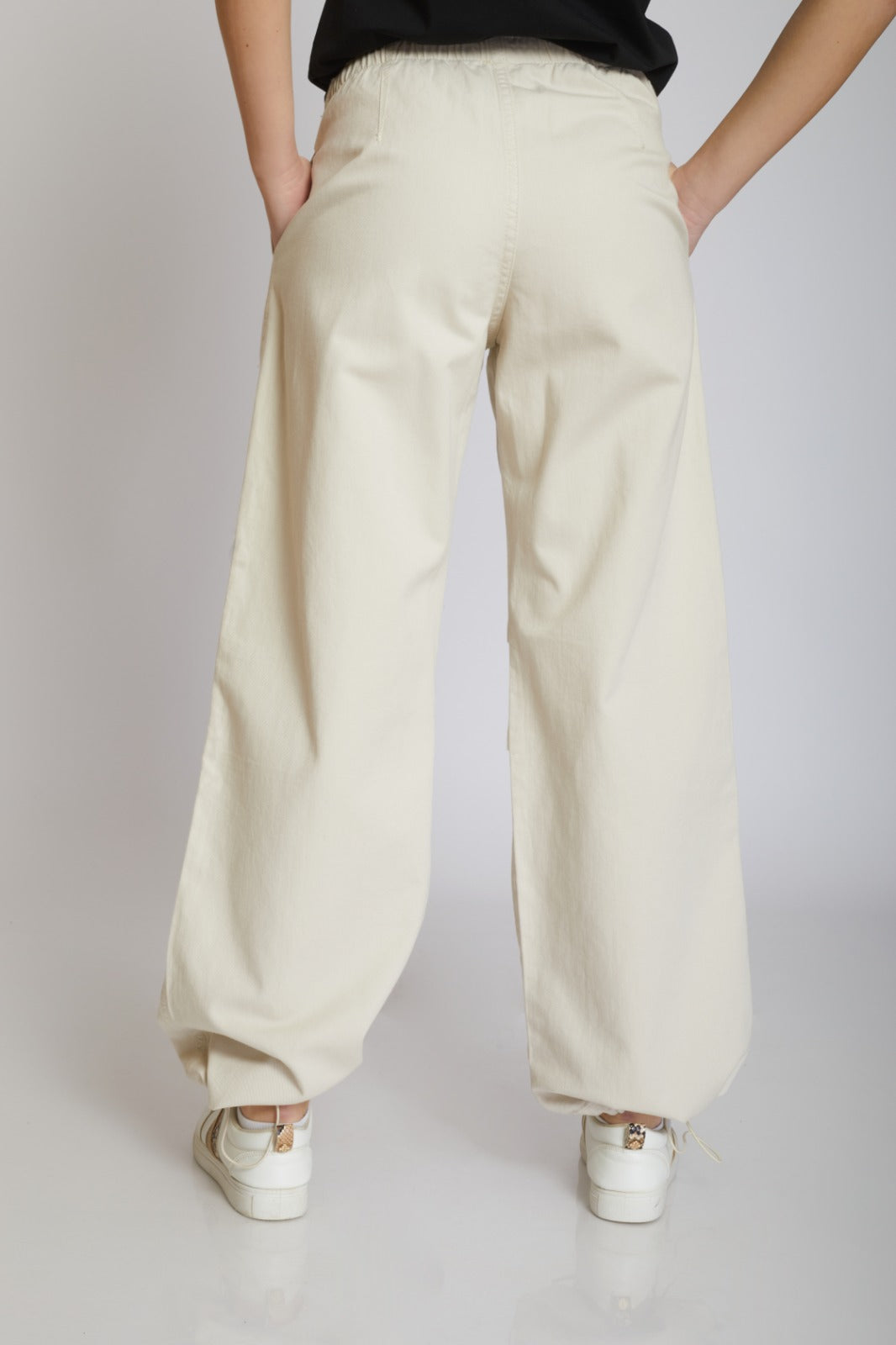 Cotton Parachute Trousers - For Women