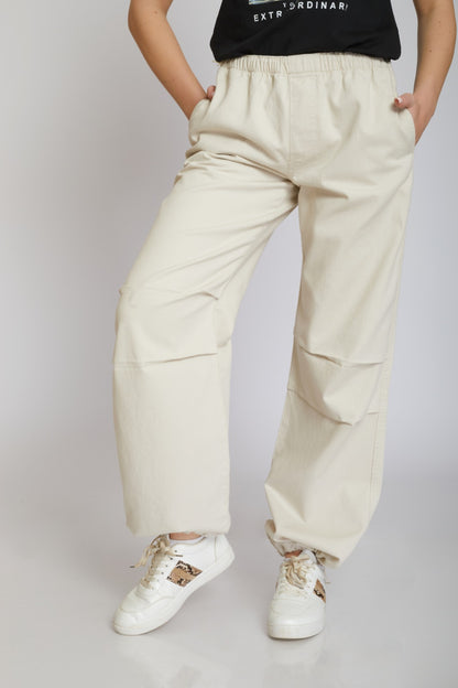 Cotton Parachute Trousers - For Women